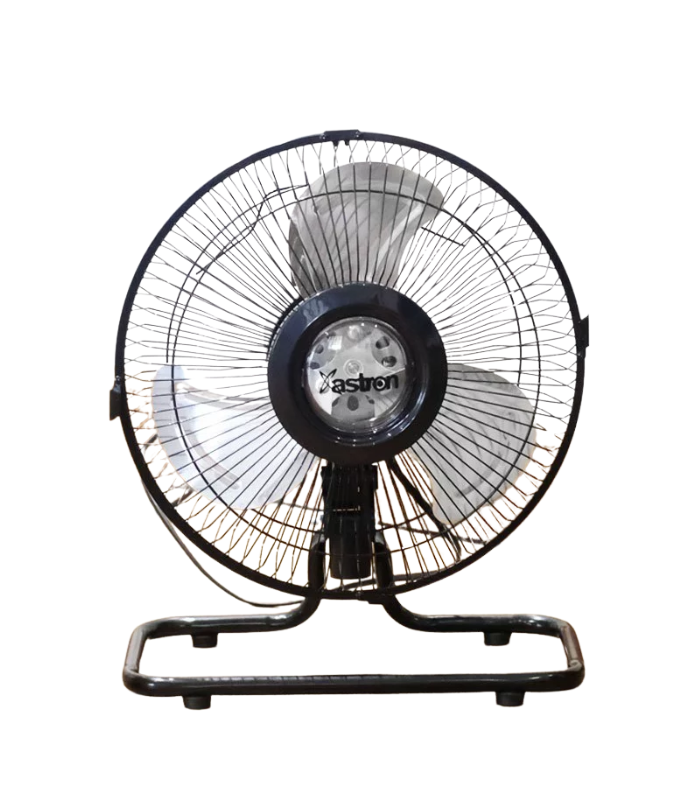 Astron MIRAGE 10” Industrial Floor Fan – 45W | Metal Blade | Black
