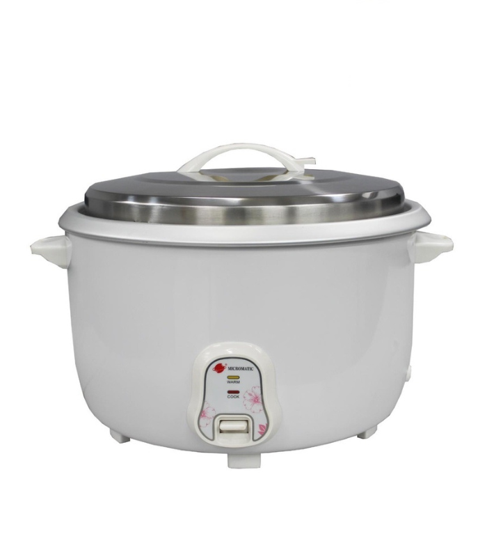 Micromatic MRC-50 Heavy-Duty Rice Cooker – 7.8 Liters / 45 Cups