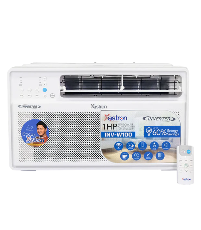ASTRON INV‑W100 1 HP SMART INVERTER WINDOW-TYPE AIR CONDITIONER