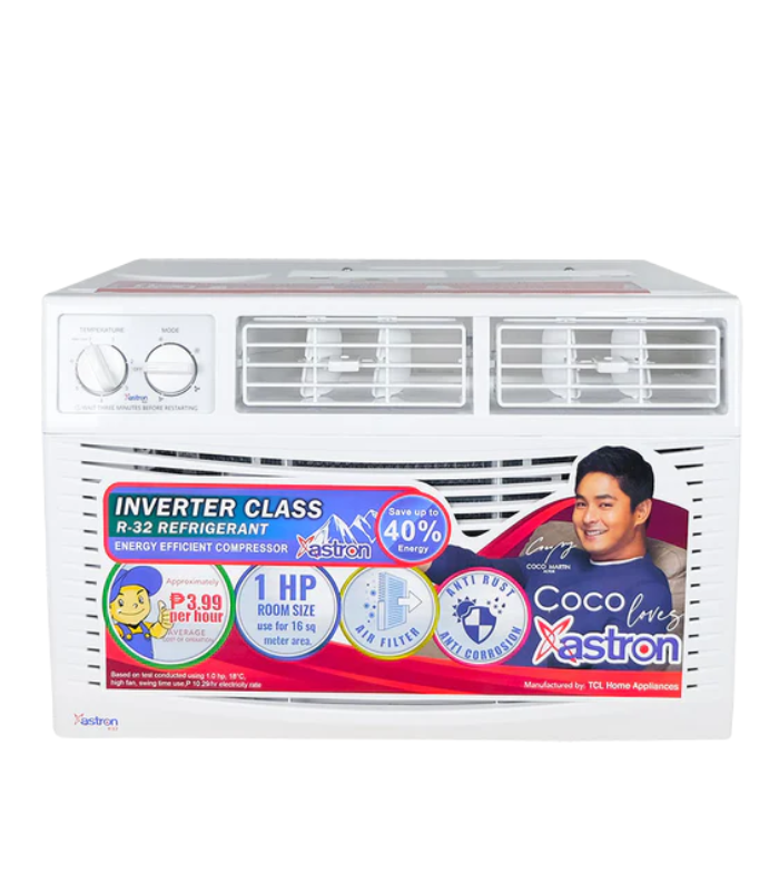 Astron TC-L100MA 1.0HP Inverter-Class Window-Type Aircon (Manual Control)