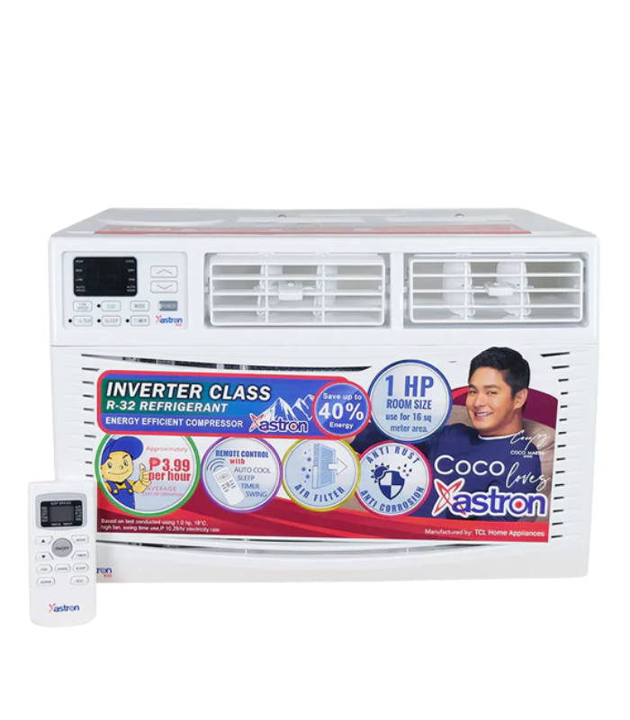 Astron TC-L100RE 1.0HP Inverter-Class Window-Type Aircon with Remote